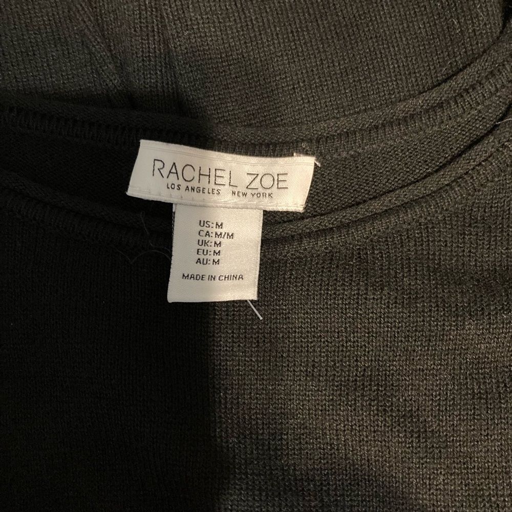 Rachel Zoe Black lightweight LOVE basketball sweater - Picture 2 of 3